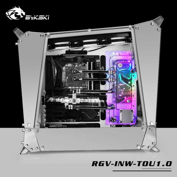 

acrylic board water channel solution use for in win tou1.0 case cpu and gpu block / 3pin rgb light intead reservoir fans & coolings