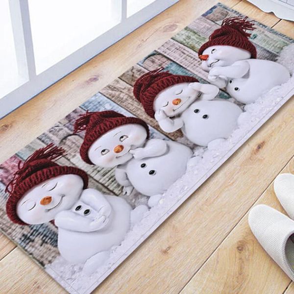 

christmas printed bath mat carpet non-slip non-woven soft thickened toilet floor mats doormat ornaments