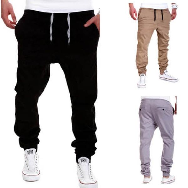 

running pants men's jogging sport trousers training joggers with pockets joggings sweatpants fitness leggings soccer, Black;blue