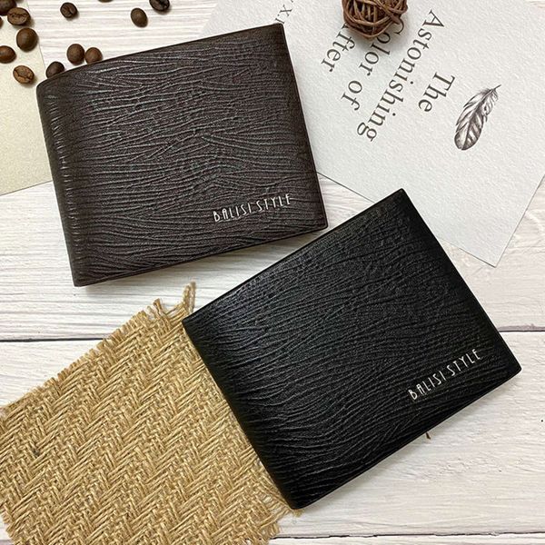 

the wallet short large capacity multi card wallet 30% off leisure zero men's wallet, Black