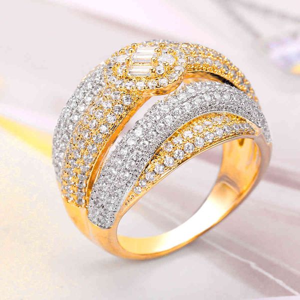 

bride talk luxury brand wedding for women cubic zirconia super quality christmas gift dubai bridal ring jewelry accessories, Silver