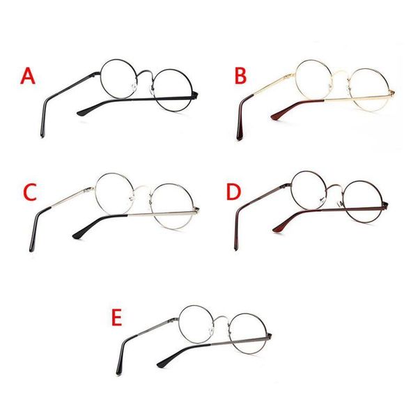 

fashion sunglasses frames round spectacle glasses with clear glass women men optical frame transparent, Black