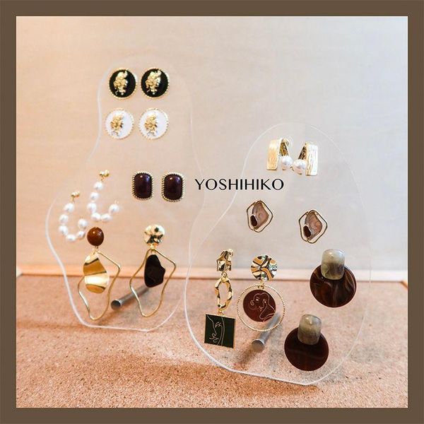 

storage bottles & jars transparent irregular acrylic earrings jewelry tray female holder organizer gift box large space