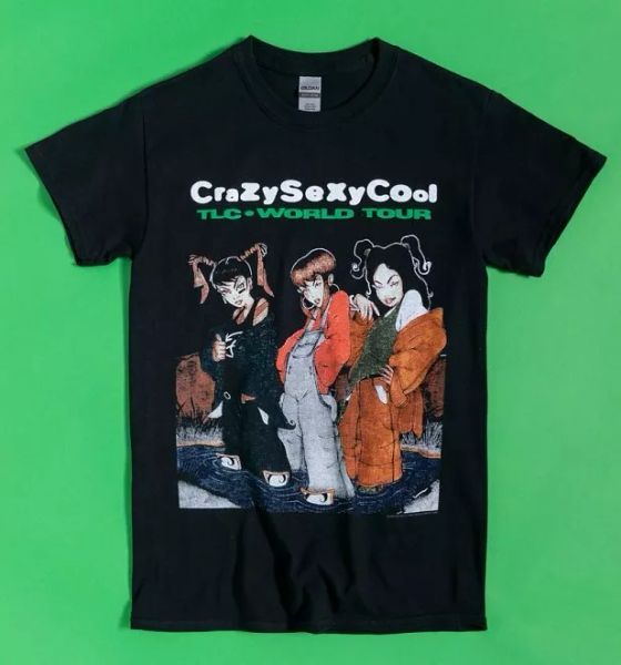 

official black crazysexycool tlc t-shirt, White;black