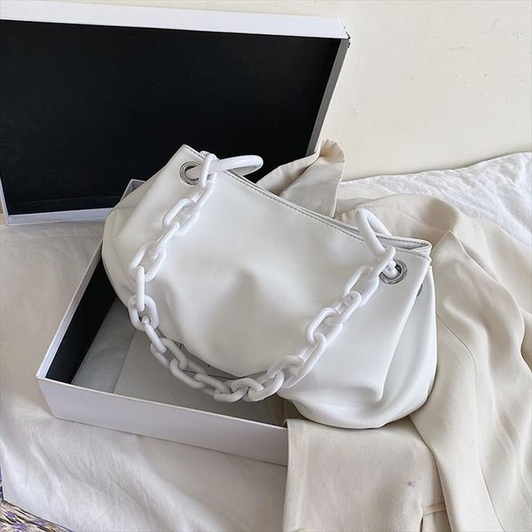 

acrylic design small pu leather s for women 2020 simple solid color shoulder handbags travel armpit hand bag
