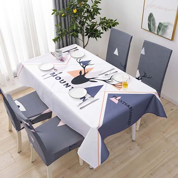 

linen tablecloth chair cover set el picnic home rectangular table covers waterproof oilproof dining cover+chair