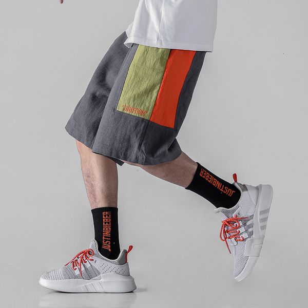 

men's shorts european and american style summer clothes big pockets contrasting color fashion ak913 c3zo, White;black