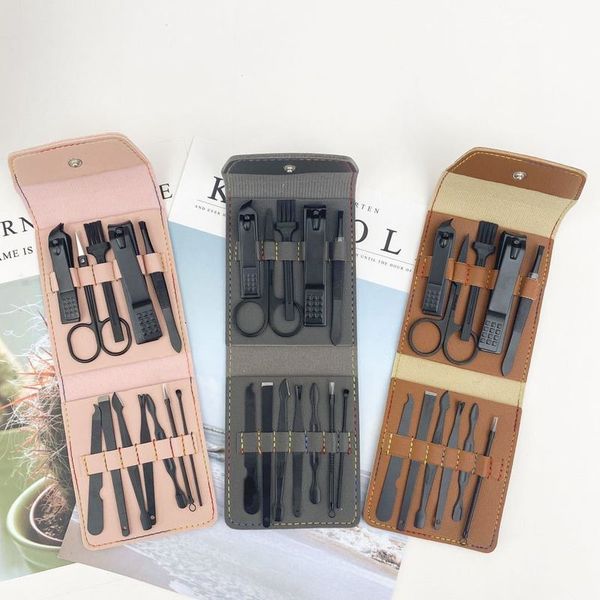 

12 piece stainless steel nail clipper beauty manicure tool set