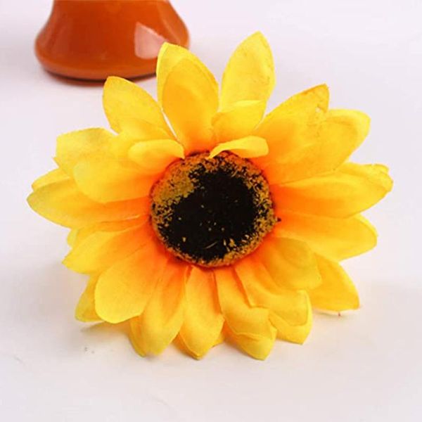 

sunflower napkin rings set of 6, table accessories, holder for tabl drop