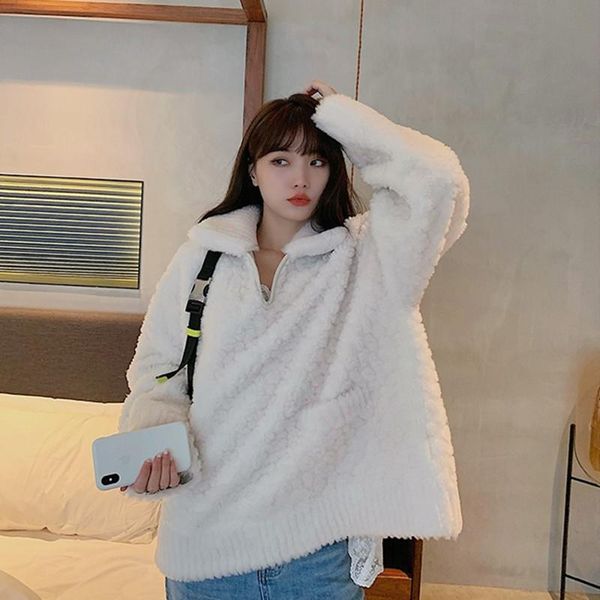 

women's fur & faux 2021 autumn and winter mid-length full wool lamb real pullover double-faced women 's jacket coat, Black