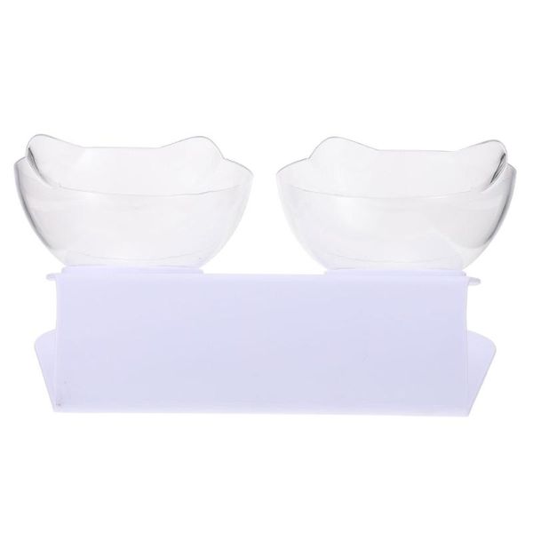 

cat bowls & feeders creative ears shaped double bowl oblique drinking food