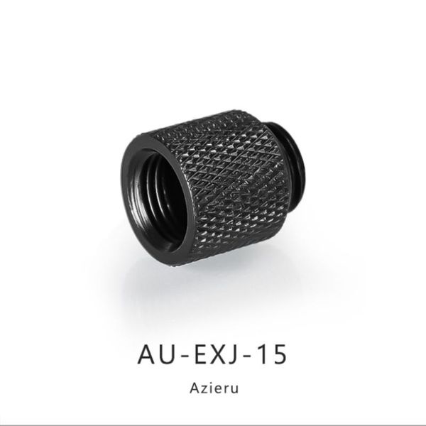

azieru au-exj-15 extension fitting female to male compression extender adapter connector 15mm pc mod water cooler accessories fans & cooling