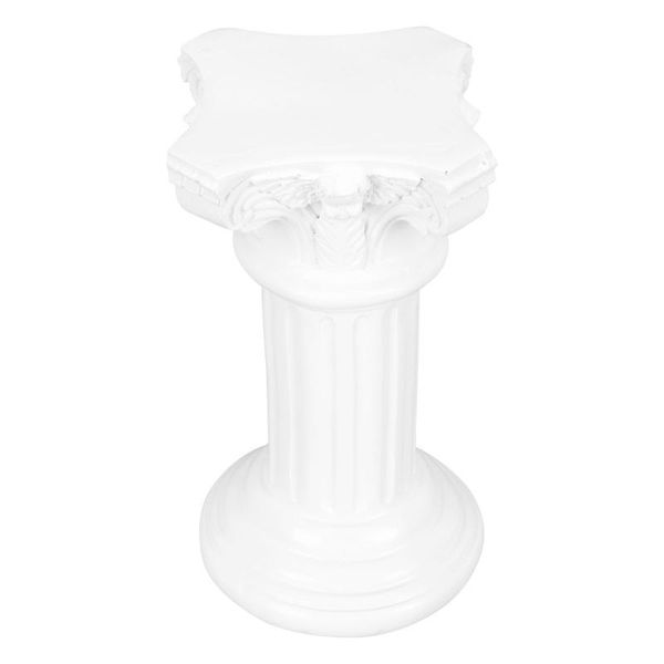 

candle holders 1pc household candlelight dinner adornment stylish resin candleholder decor (white)
