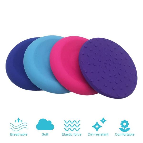 

silicone yoga mat non-slip round fitness flat support pad durable health lose weight gym training mats