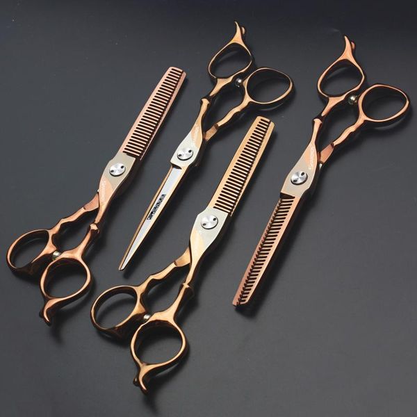 

hair scissors hairdressing 6-inch imported steel professional barber cut short thinning set tool