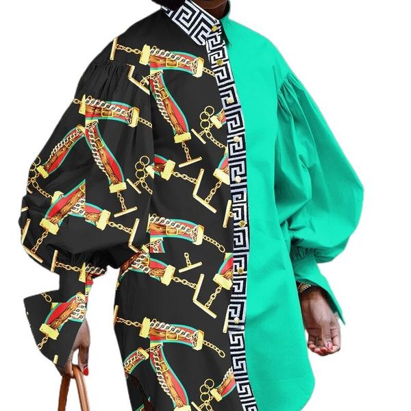 

ethnic clothing african shirt dresses for women dashiki style 2021 spring autumn dress africa clothes fashion africaine femme long blouse, Red