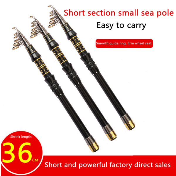 

boat fishing rods portable 1.5m1.8m2.1m2.4m2.7m3.0m rod tough carbon fiber travel sea rock
