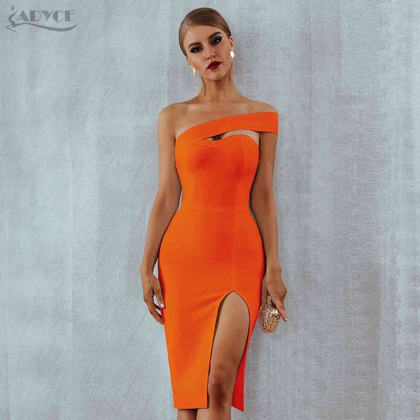 

bodycon bandage dress for women summer elegant black one shoulder strapless celebrity evening runway party 210423, Black;gray