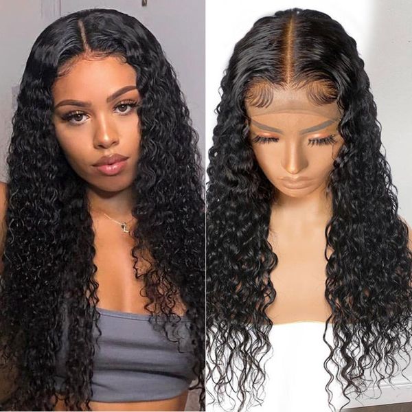 

lace wigs curly bob wig transparent human hair frontal t part brazilian kinky front, Black;brown