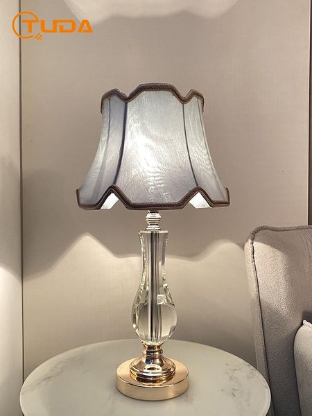 

table lamps tuda modern luxury k9 crystal lamp for living room bedroom bedside night
