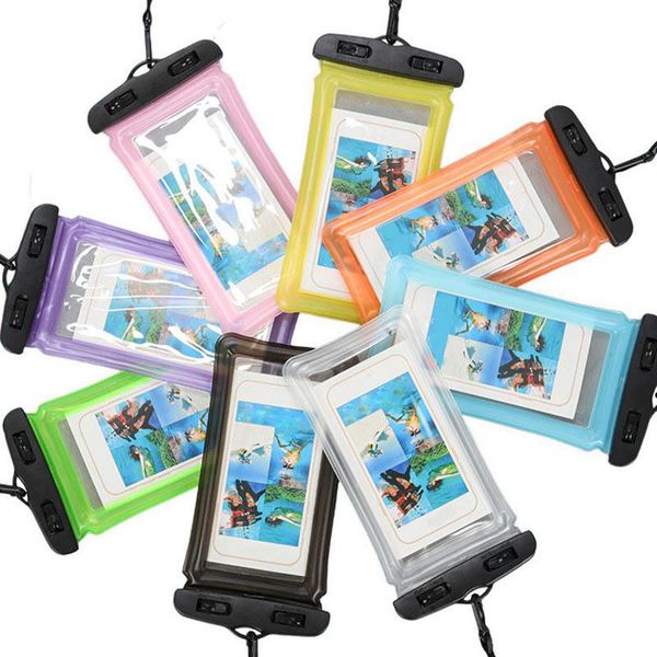 

floating air bag mobile phone waterproof pouch underwater p shoot spring swimming universal snorkeling water