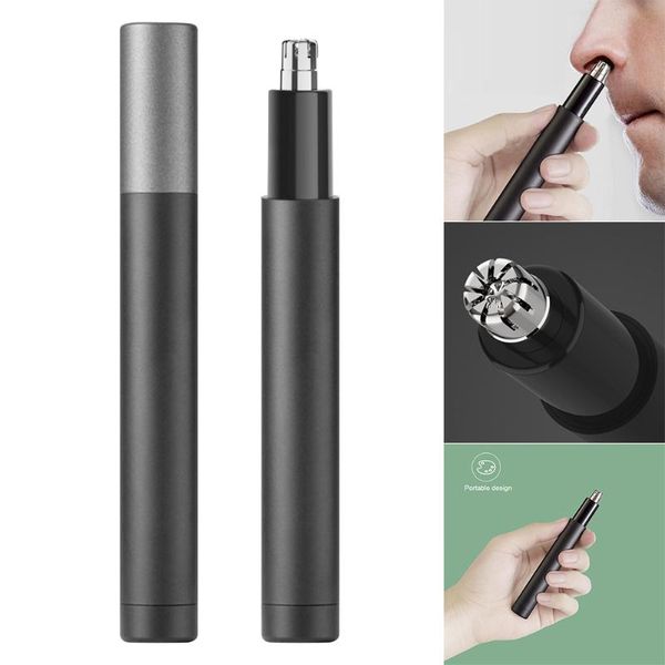 

mini electric nose hair trimmer waterproof safe cleaner tool j9 & ear trimmers