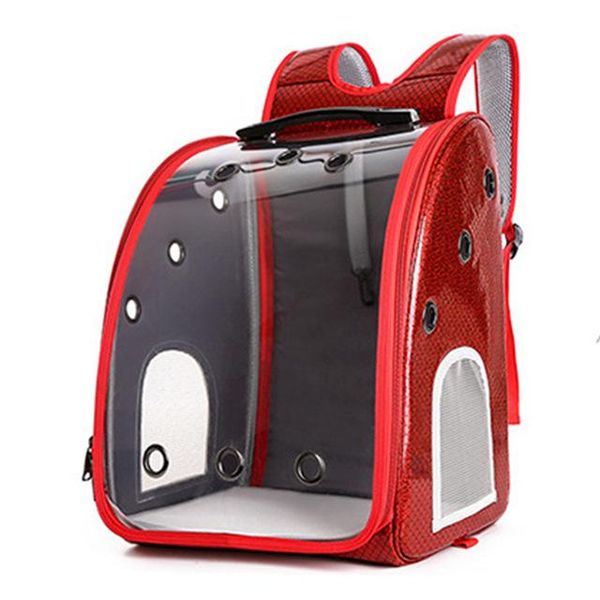 

cat carriers,crates & houses pet dog carrier bag breathable case transparent space cage portable outdoor travel backpack drop
