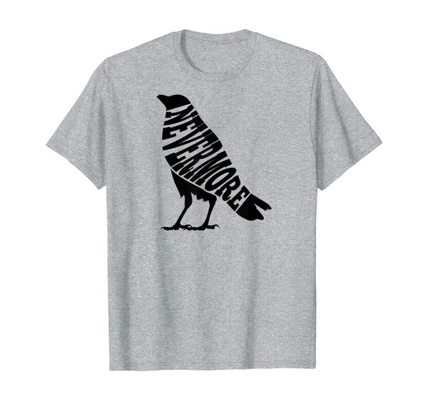 

edgar allan poe - nevermore raven - poetry slam gift t-shirt, White;black