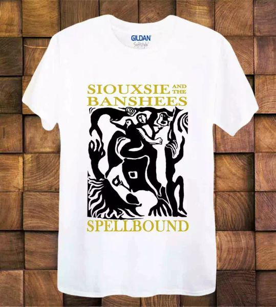 

siouxsie and the banshees t shirt spellbound gift ladies men's tee top, White;black