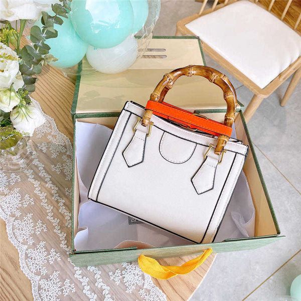 

designers bags women bamboo joint handbag color matching buckles large capacity ladies shopping bag vintage style fashion crossbodybags