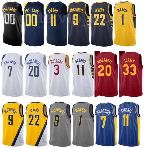 

printed basketball city earned edition justin holiday jersey 8 tj mcconnell 9 edmond sumner 5 myles turner 33 aaron holiday 3 custom name, Black;red