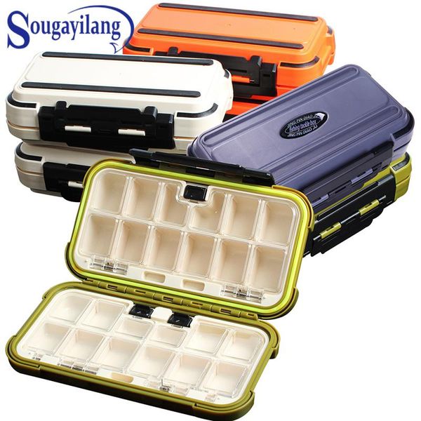 

sougayilang waterproof fishing tackle box lure spoon hook bait storage case utility carp portable accessories