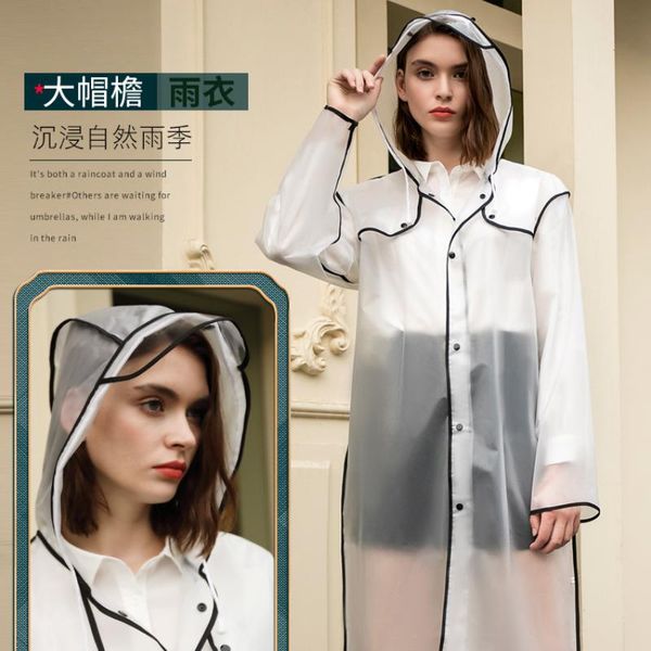 

raincoats long raincoat transparent cute portable womens waterproof poncho cycling outdoor hiking yagmurluk woman jacket be50rc