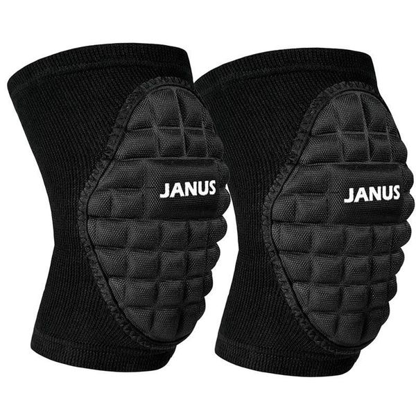 

football support pads knee soccer sponge climbing kneecap protective fitness sports goalkeeper elastic basketball spon elbow &, Black;gray