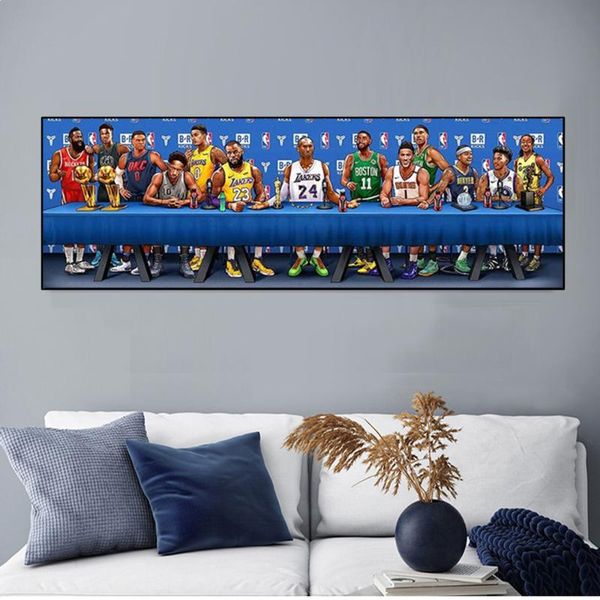 

paintings classic collection basketball star poster creative wall art canvas painting living room bedroom decoration boy gift