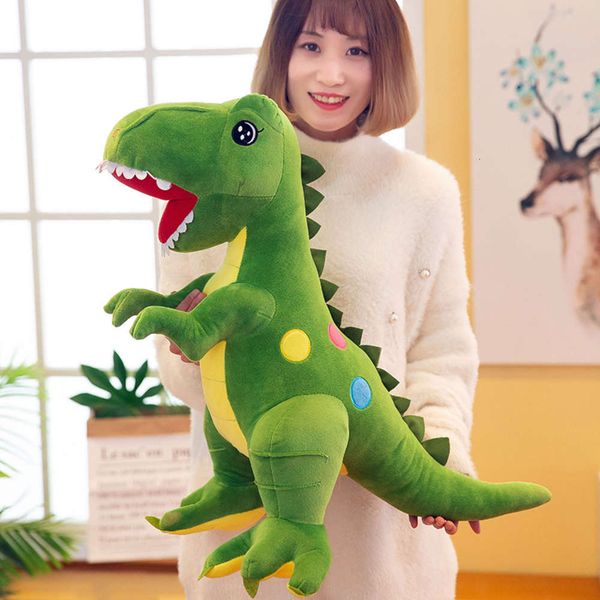 

tyrannosaurus rex doll dinosaur plush toy sleeping pillow children's gift, Blue