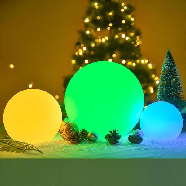 

lawn lamps led night light ball 16 rgb colors floor lamp globe ip65 floating pool christmas decoration
