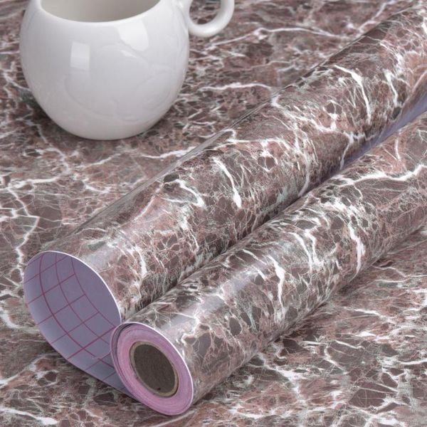 

wallpapers art3d self-adhesive contact paper counter marble shiny wallpaper
