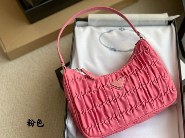 

luxurys designers bag prad spring fold hobo handbag underarm foreskin shoulder strap modern breath handbag with box ysj