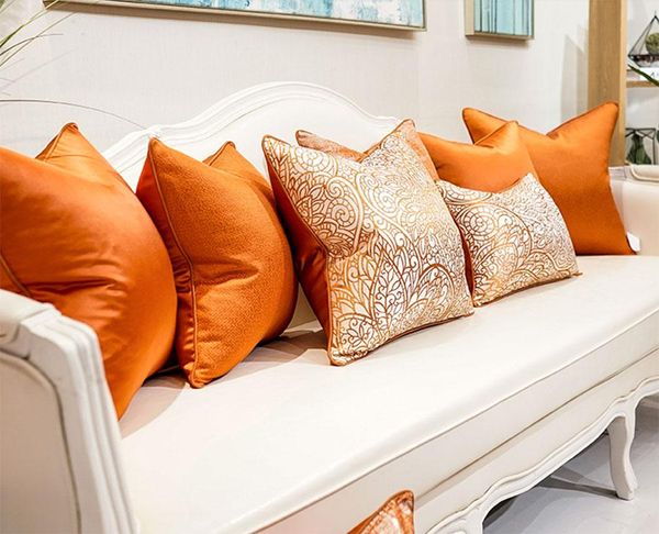 

fashion yellow brown orange pink purple pillow/almofadas case,modern seat back cushion cover 45 50,decorative throw pillow case cushion/deco