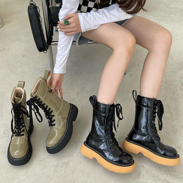 

boots mixed colors short ankle women's shoes for women 2021 winter round toe ladies female modern, Black