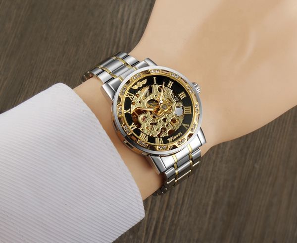 

men's women's watch luminous quality watch quartz-battery fashion stainless steel watch, Slivery;brown