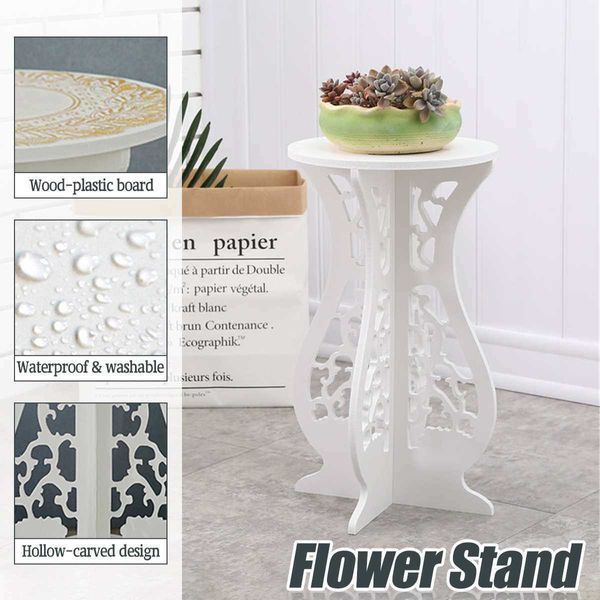 25x25x45cm Round Table Plantas Flower Stand Criativo Jardim Flor Pot Pot Balcão Flower Flor Indoor Decoração ao ar livre 210615