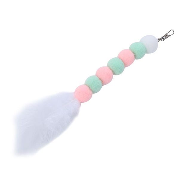 

cat stick replacement head funny feathers pet teaser wand refill cats feather interactive rod toys gatos favors