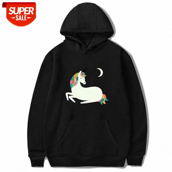 

sweatshirt cute printed loose men's and women's hooded sweater #xp4g, Black