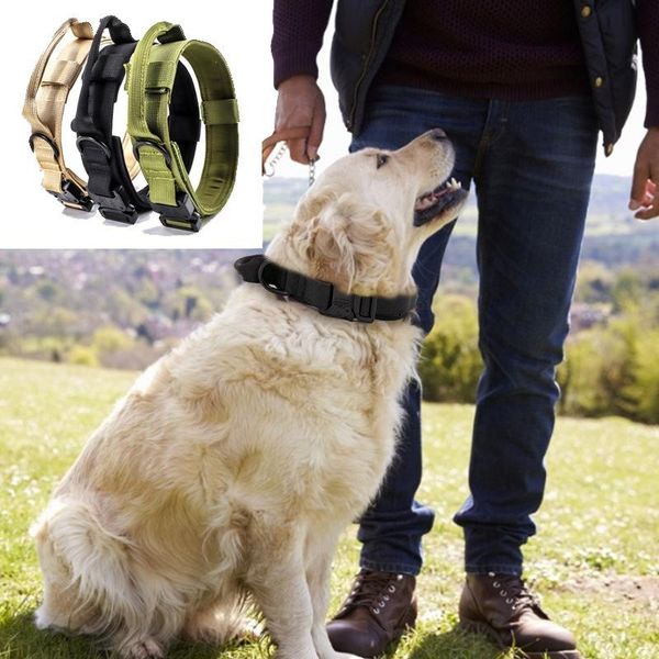 

dog collars & leashes collar adjustable nylon outdoor adventure pet for medium large dogs 36-62cm hogard