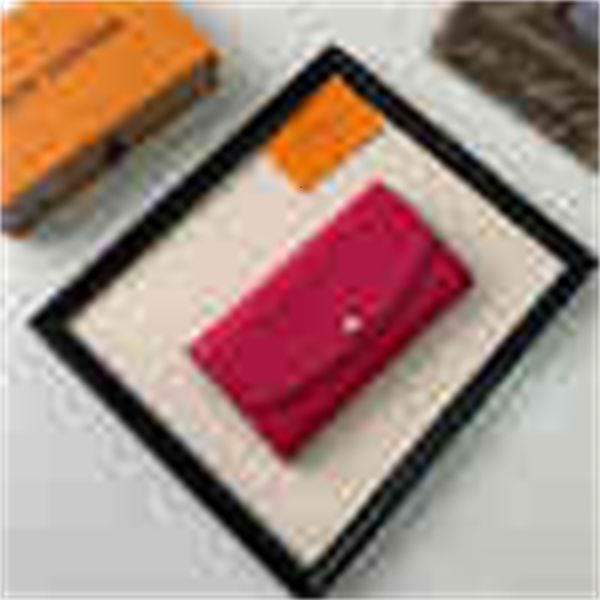 

card brand designer luxury holders m60145 women's bag short phone real leather long cases wallets chain wallet pouches purse key, Red;black