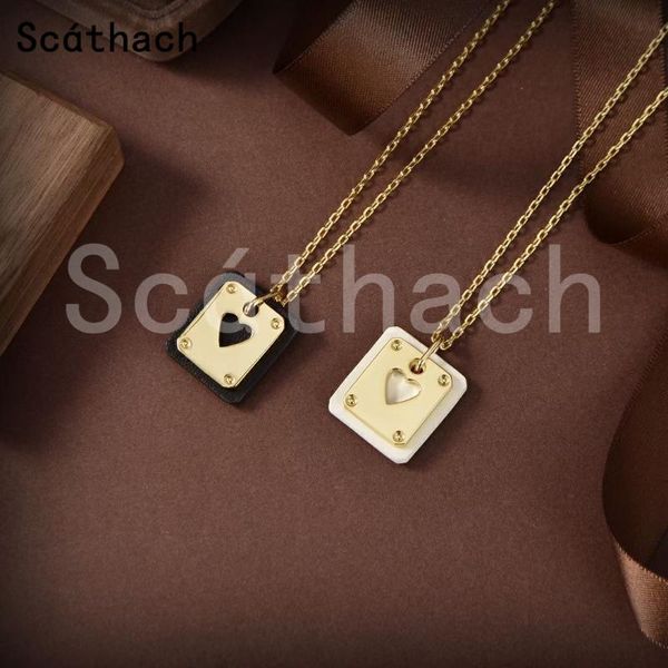 

pendant necklaces scÃ¡thach classic brand playing cards necklace for women metals vintage luxious jewlry femme, Silver