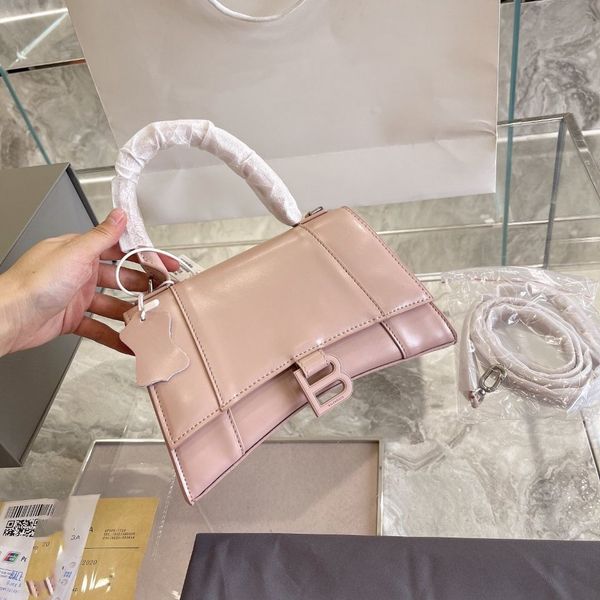 

designer handbags 2021 hourglass plain leather calfskin women's balencaiga handbag one shoulder messenger bag bb