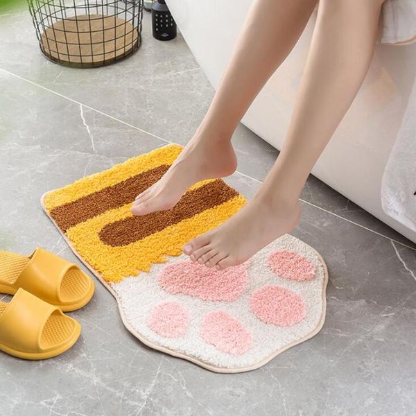 

bath mats 40x60cm non-slip carpets bathroom mat toilet accessories feet cat carpet rub massage